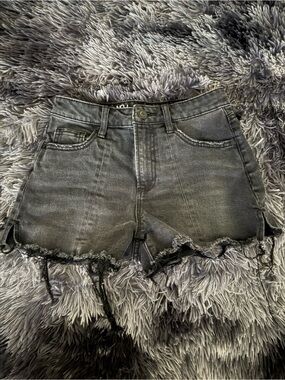 No Boundaries Black Distressed Denim Shorts